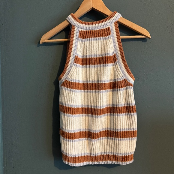 Madewell Chunky Rib Knit Racerback Tank S - Picture 2 of 2
